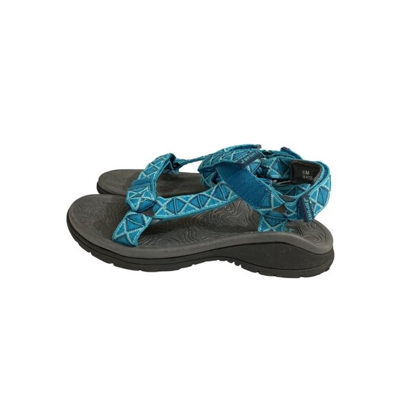 J Sport youth Size 6M Blue Geometric Strap Sandals shoes - Picture 2 of 7
